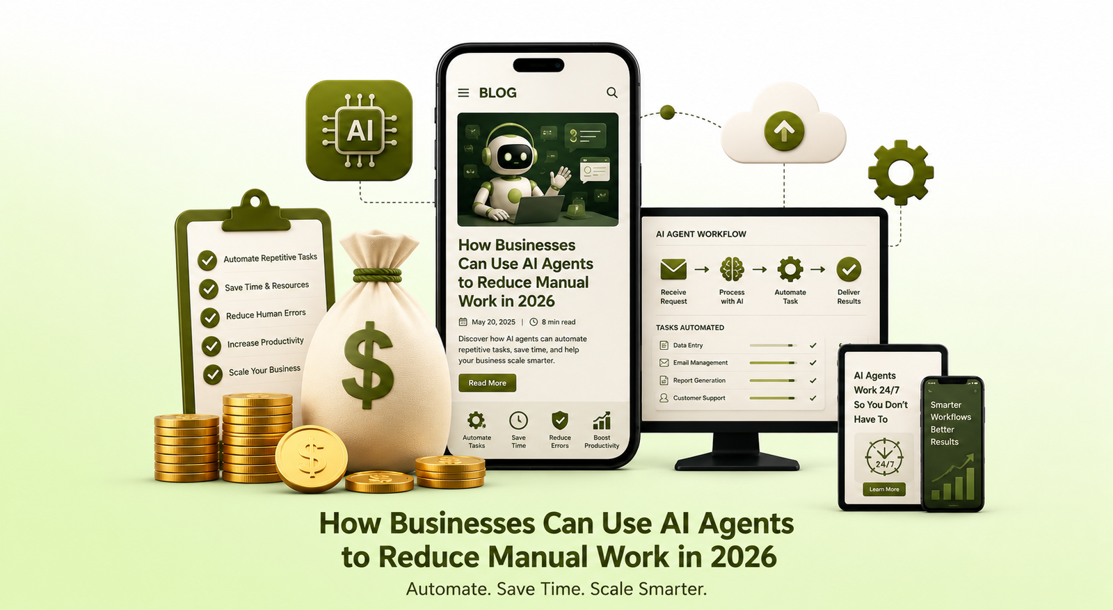 How Businesses Can Use AI Agents to Reduce Manual Work in 2026